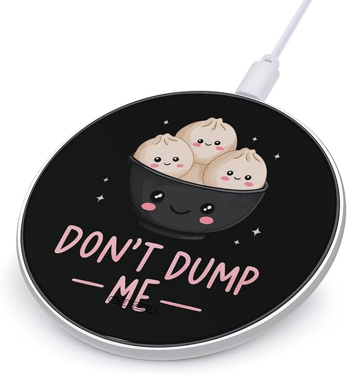 Don't Dump Me Dumpling Phone Charger Magnetic Charging Pad Anti-Slip with USB Cable