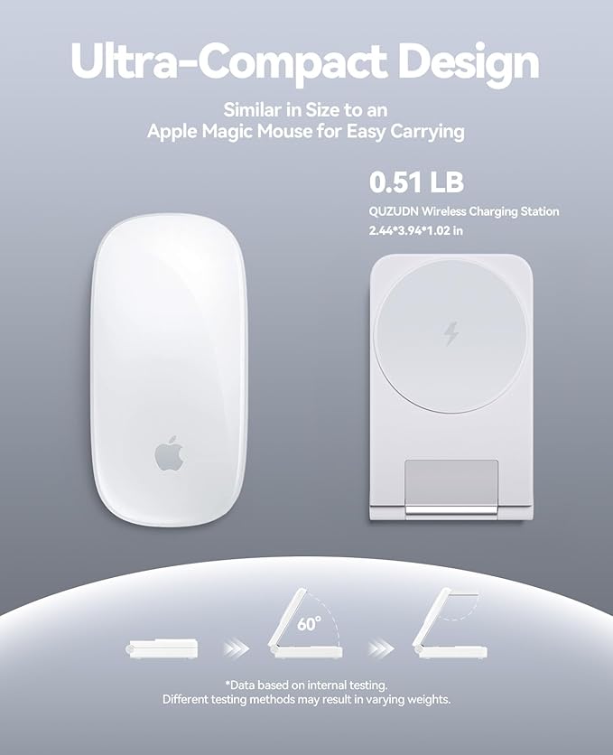 3 in 1 Charging Station 25W Foldable Magnetic Fast Wireless Charger Stand for Apple Multiple Devices Travel Charger for iPhone 17 16 15 14 13 12 Series Watch AirPods 4/3/2/Pro