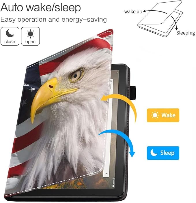 Patriotic American Flag Bald Eagle