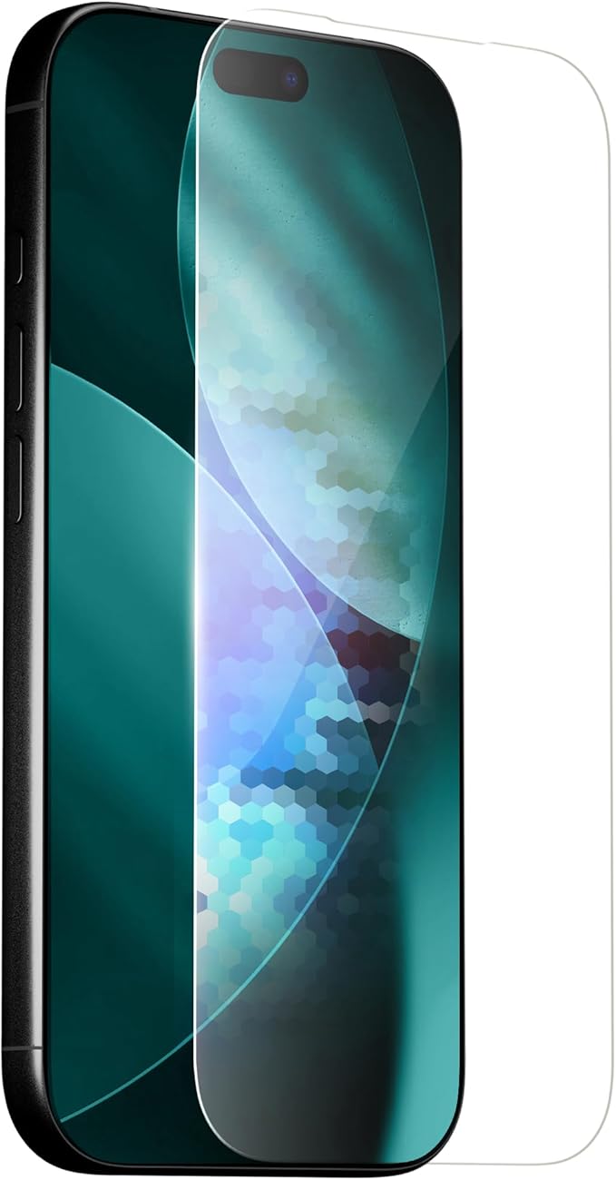 Mous Ceramic Screen Protector Compatible with iPhone 17 Pro Max Tempered Glass Film with Easy Installation Tool Military-Grade Shatterproof Scratch Resistant