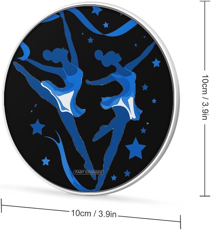 Gymnast Gymnastics Ribbon Phone Charger Magnetic Charging Pad Anti-Slip with USB Cable