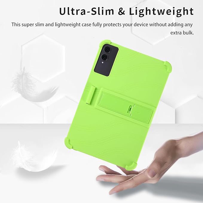 Case for TECLAST T65 13.4-Inch Tablet – Shockproof Silicone Protective Cover with Kickstand Drop-Resistant Business Style (Green)