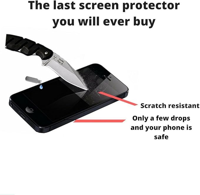 Liquid Screen Protector for 4 Devices Edge to Edge Nano Anti-Scratch Protection and Dust Repellent Universal Fit (iPhone 16 Samsung)