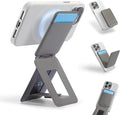 MOFT Phone Tripod Wallet 3 in 1 Phone Stand Wallet NFC-Supported Magnetic Phone Stand MOVAS Vegan Leather Adjustable Card Holder Taupe