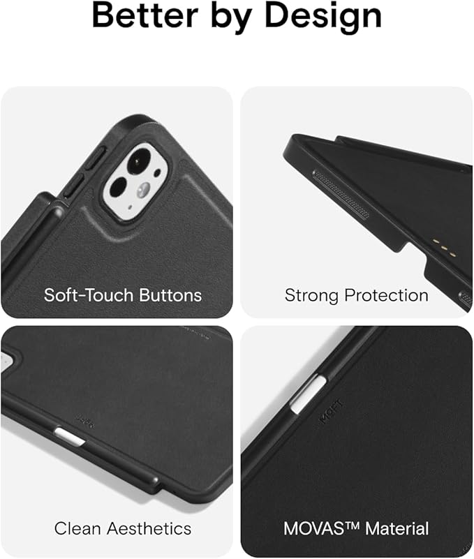 MOFT Snap Tablet Case for iPad Pro 11 (M5 2025 /M4 2024) with Pencil Holder Magic Keyboard Compatible Slim Lightweight Magnetic Case Connect to Versatile Snap Stands