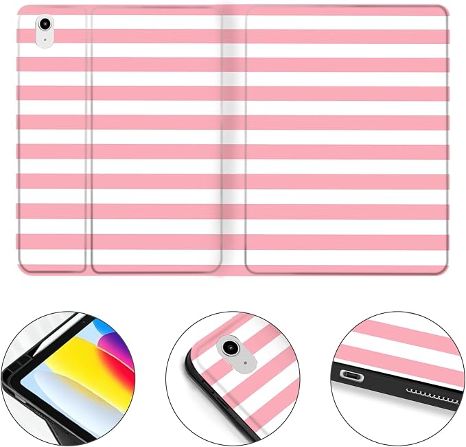 Horizontal-Pink White