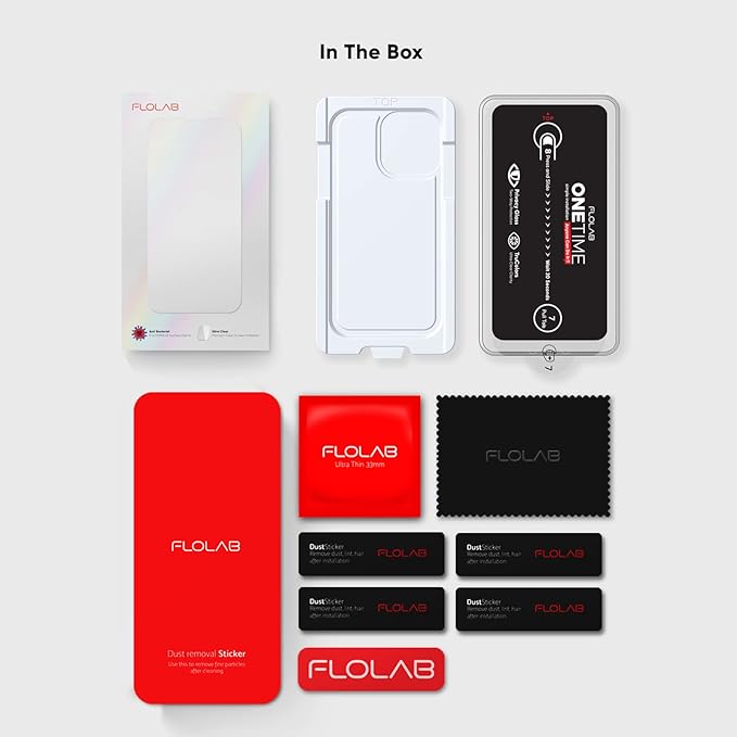 FLOLAB ONETIME NanoArmour Privacy Glass for 14 Pro Max - Game Changing Dust-Free Install Crystal Clear View &amp Ultimate Privacy