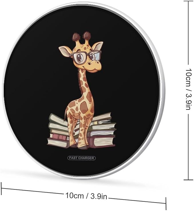 Giraffe Books Wireless Charger Anti-Slip Wireless Charging Pad Slim Charger Mat for Men Women