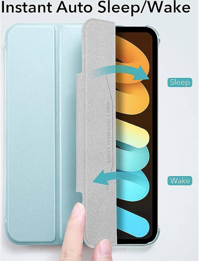 Sahara - ESR Folio Case for iPad mini (A17 Pro) iPad mini (6th Generation 2021) Aqua (TB00043)