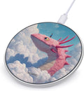 Strange Dragon Fantasy Axolotl Phone Charger Magnetic Charging Pad Anti-Slip with USB Cable