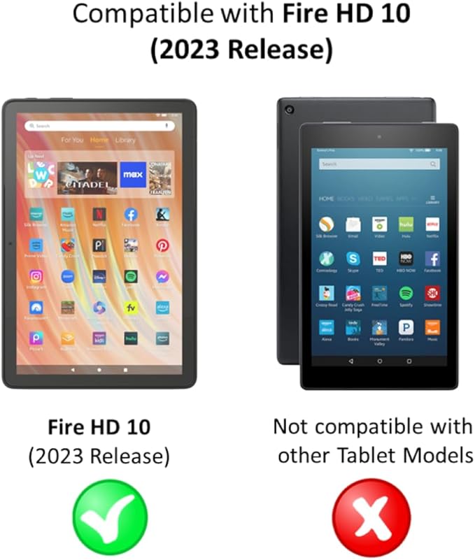 Fire HD 10 Case (Black) + Screen Protector Essentials Bundle