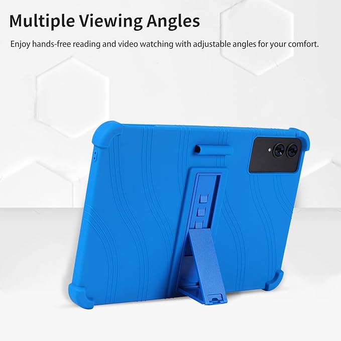 Case for TECLAST T65 13.4-Inch Tablet – Shockproof Silicone Protective Cover with Kickstand Drop-Resistant Business Style (Blue)