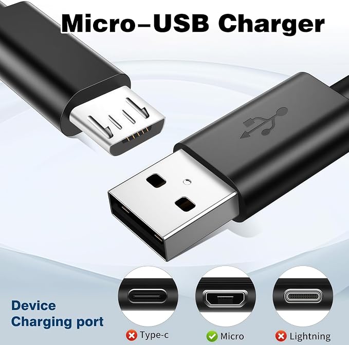 2 × (5v1a black+micro usb cable)