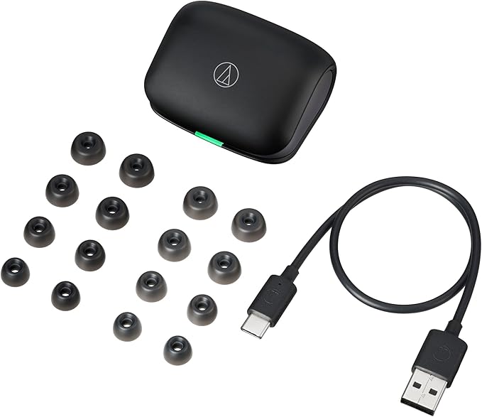 Audio-Technica ATH-TWX7BK Wireless Earbuds Black
