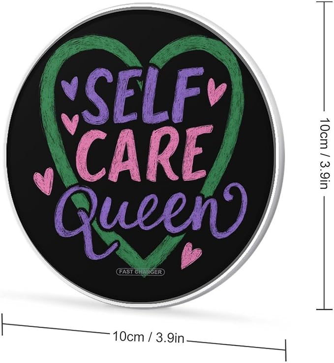 Self-Care Queens Phone Charger Magnetic Charging Pad Anti-Slip with USB Cable