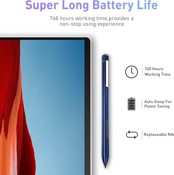 Genuine Digital Stylus Pen for HP Envy x360/Pavilion x360/Spectre x360 2-in-1 Touch Screen Laptops Support MPP 1.51 Tilt Pen with 1024 Pressure Sensi