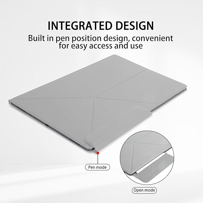 Magnetic Case for Samsung Galaxy Tab S11 Ultra 14.6 Inch 2025 - Model SM-X930/SM-X936 Tablet with S-Pen Holder Auto Wake/Sleep Smart Tablet Cover Grey