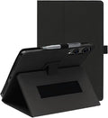 for TECLAST T65 13.4 Inch Tablet Case PU Leather Folding Cover with Pen Holder and Wrist Strap Business Travel Portable (Black)