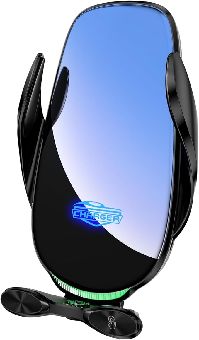 Car Phone Holder with Wireless Charging | Compatible with MagSafe | Adjustable &amp Secure Mount for All Smartphones