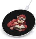 Book Lover Orangutan Wireless Charger Anti-Slip Wireless Charging Pad Slim Charger Mat for Men Women