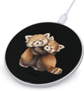 Red Panda Cute Family Fast Portable Charger 10W Funny Graphic Phone Charging Pad with USB Cable