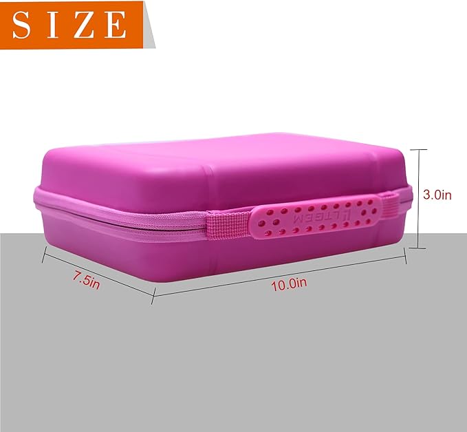 L LTGEM EVA Hard Case for Leapfrog LeapPad Academy Kids' Learning Tablet/Leapfrog Epic Academy Edition (Rose Red)