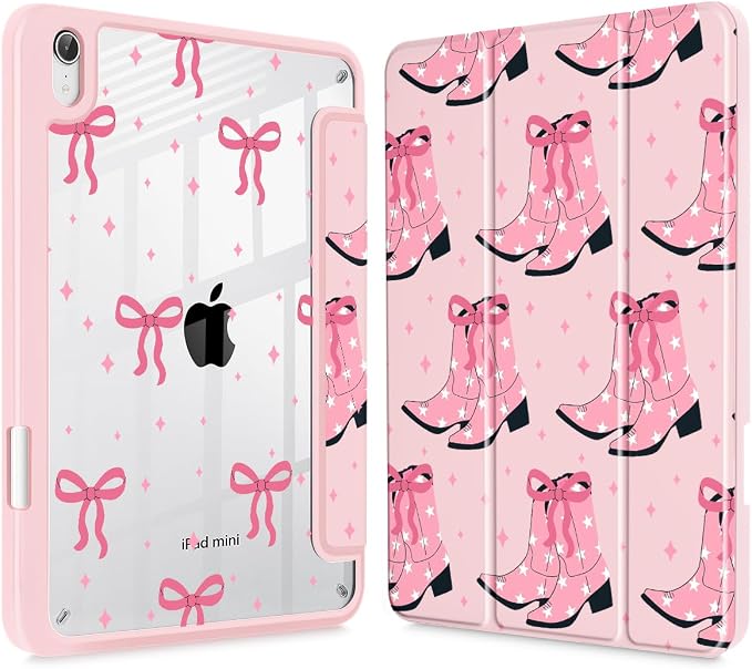 Pink boots bows