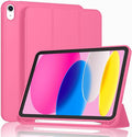 Case for iPad (A16) 11 Inch 2025/iPad 10th Generation 10.9 Inch 2022 Slim Trifold Stand Protective Cover with Pencil Holder and Soft TPU BackSupport Auto Sleep/Wake (Watermelon)