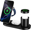 Charging Station for Apple Watch and iPhoneQi2.225W Magnetic Wireless Charger Fast ChargingStation Night Light Charging Dock for iPhone 17 16 5WApple Watch 11 Ultra