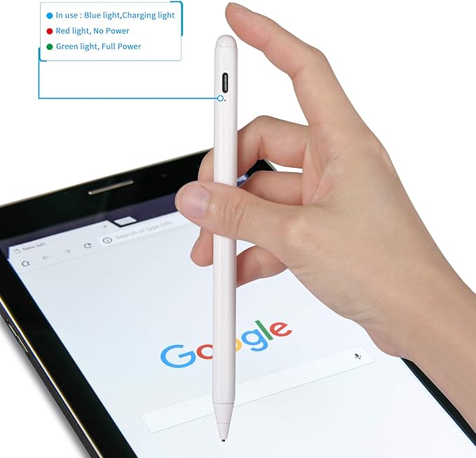 Chromebook Flip 2-in-1 Touchscreen Laptop Stylus Pen Active Pen Digital Capacitive Stylus for ASUS Chromebook Flip 2-in-1 Laptop Stylus with Ultra Fine TipTouch-Control and RechargeableWhite