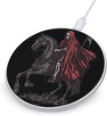 Grim Reaper Skeleton Riding Horse Phone Charger Magnetic Charging Pad Anti-Slip with USB Cable