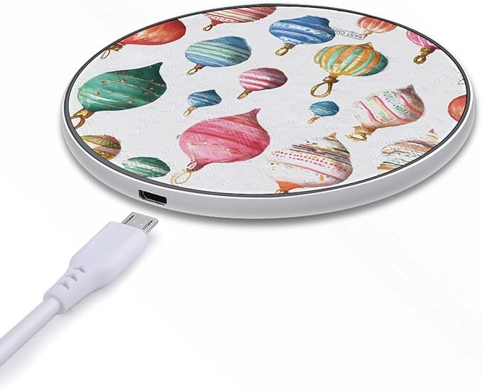 Festive Hanging Decorations Phone Charger Magnetic Charging Pad Anti-Slip with USB Cable