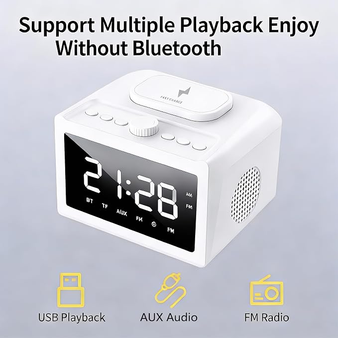 Multifunctional Alarm Clock S31 White