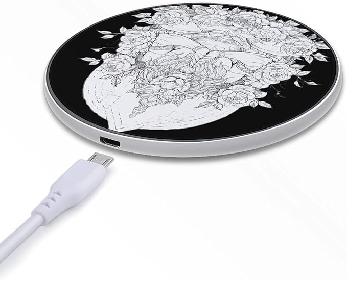 Lion God Khonsu Phone Charger Magnetic Charging Pad Anti-Slip with USB Cable