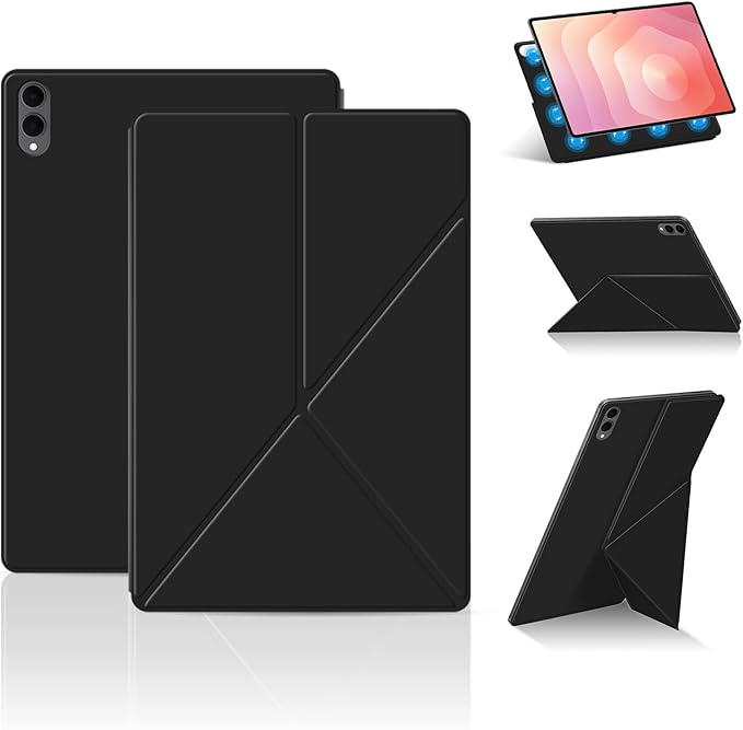 for Samsung Galaxy Tab S11 Ultra Case 14.6 inch Magnetic Attachment | Auto Wake/Sleep | Multi-Viewing Angles | Slim Light Shell Cover | Compatible with Samsung Galaxy Tab S11 Ultra | Black