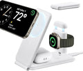 ESR 3 in 1 Charger for Magsafe Travel Charger Stand for Magsafe Made for Apple Watch Certified Foldable Charging Station Compatible with iPhone 17/16/15/14/13/12 AirPods Pro White