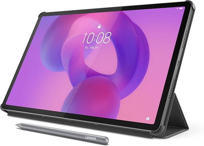 Lenovo Folio Case for Idea Tab Pro Protective Tablet Cover with Built in Pen Holder Sleep/Wake Function &amp Convertible Stand PU Leather Case Luna Grey