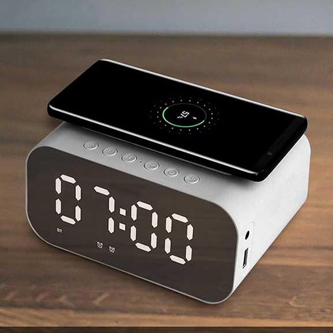 Multifunctional Alarm Clock Bt510 White