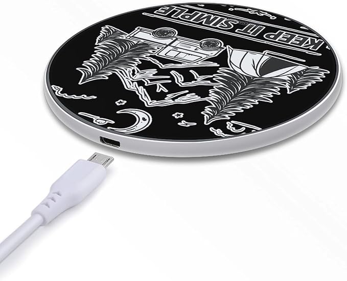 Keep It Simple Camping Camp Phone Charger Magnetic Charging Pad Anti-Slip with USB Cable
