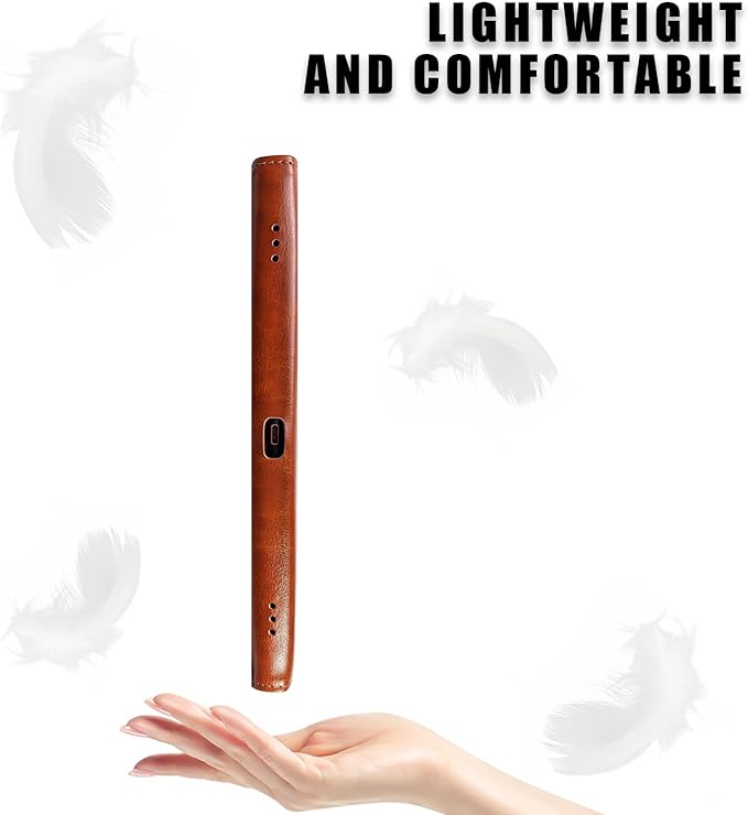 E NET-CASE Case for 10.3 Boox Note Air4 C (2024)/Boox Note Air3 C/Air3 B/W Tablet (2023) New Upgraded Design 360 Degree Rotating Stand Cover with Pen Holder/Hand Strap Auto Sleep/Wake (Brown)