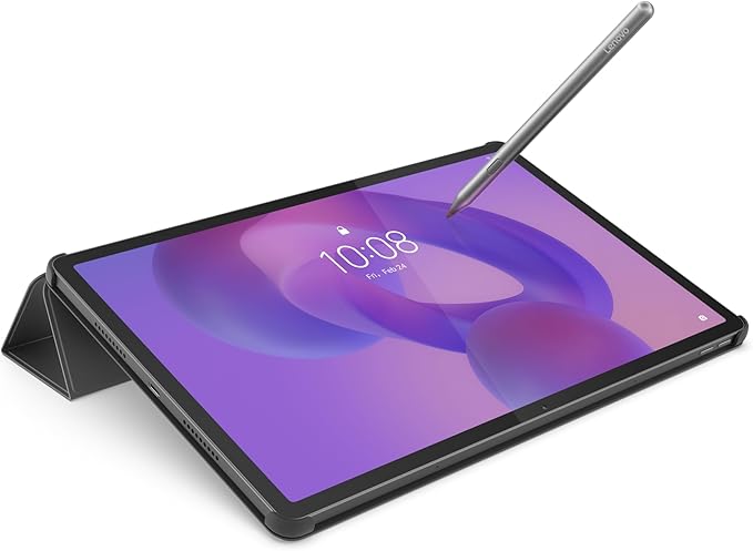 Lenovo Folio Case for Idea Tab Pro Protective Tablet Cover with Built in Pen Holder Sleep/Wake Function &amp Convertible Stand PU Leather Case Luna Grey
