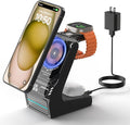 JoyGeek 3-in-1 Wireless Charging StationCharger Stand for iPhone 15/14/13/12 Series Fast Magnetic Charging Dock for Watch Ultra 2/9/8/7/6/SE/5/4/3/2AirPods Pro 3/2