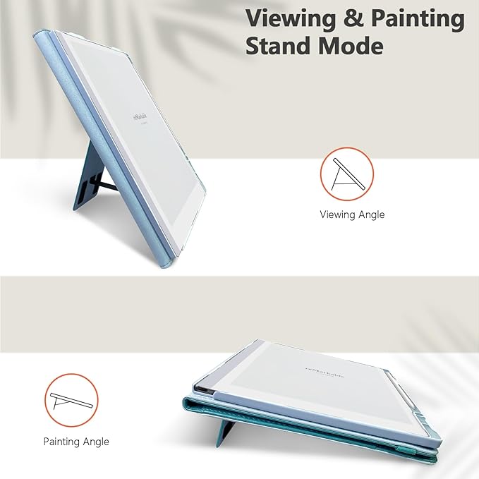 E NET-CASE Case for Remarkable 2 Tablet 10.3 inch (2020 Released) - New Business Design Upgraded Leather Cover for Remarkable 2 Digital Paper with Stand &amp Pen Holder (Sky Blue)