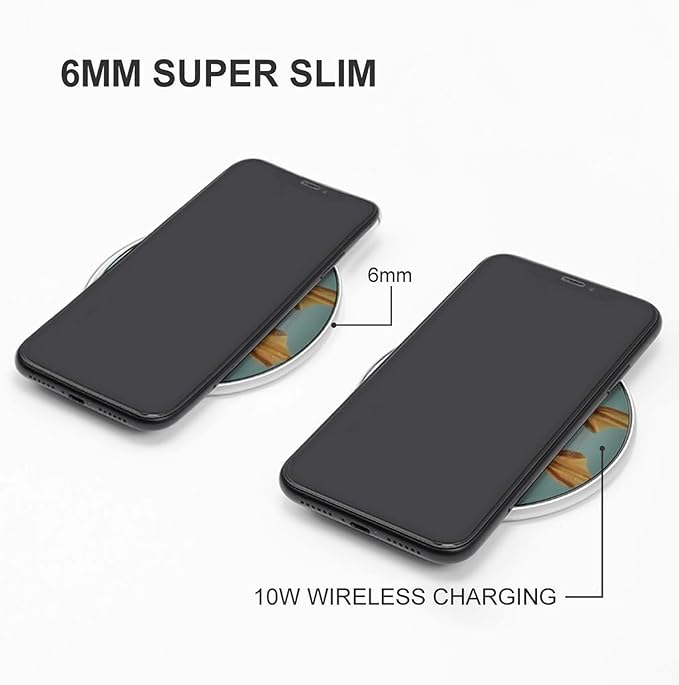Duck Swimming on Water Surface Fast Portable Charger 10W Funny Graphic Phone Charging Pad with USB Cable
