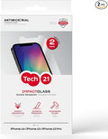 Tech21 Impact Glass Screen Protector for iPhone 14 - Pack of 2