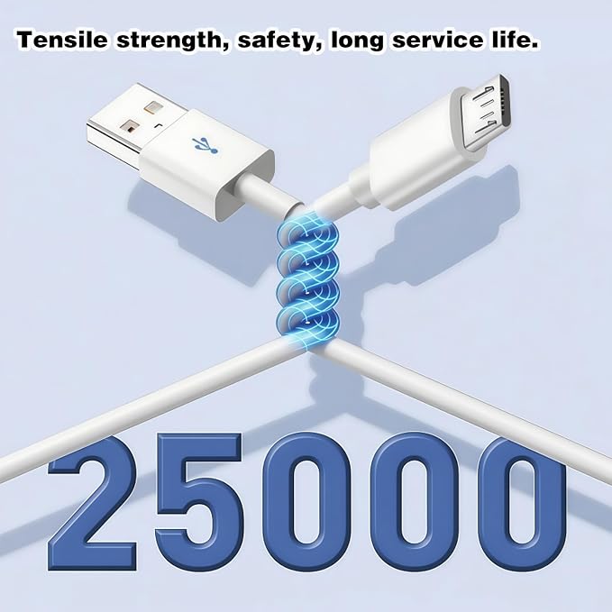 2 × (5v1a white+micro usb cable)