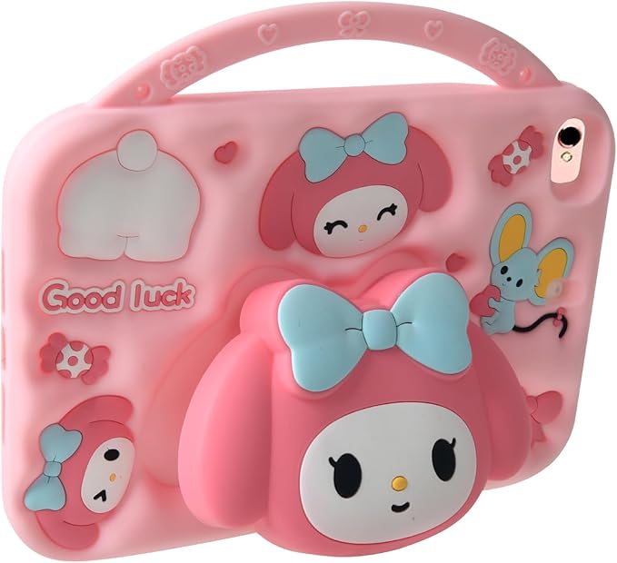 Cartoon Case for Samsung Galaxy Tab A8 10.5 2022MONEHOYSY Cute Soft Silicone Kickstand [Drop ProofShock ProofAnti Slip] Back Stand Cover Case for Kids Children Teens Girls Boys (Melody)