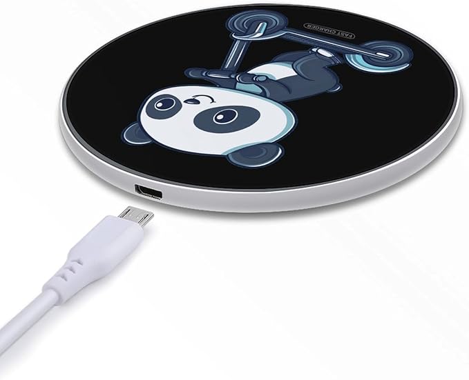 Panda Riding Electric Scooter Phone Charger Magnetic Charging Pad Anti-Slip with USB Cable