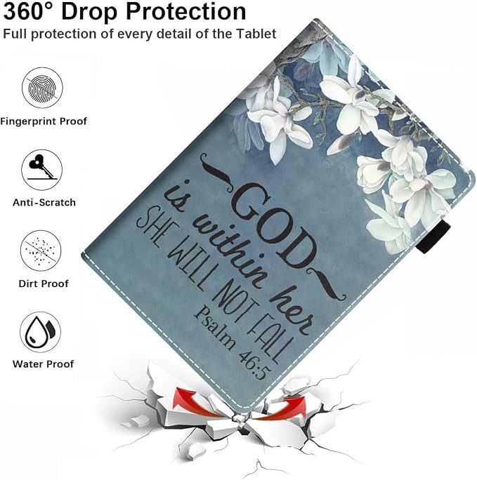 Floral Quote Bible Verses Psalm 46:5