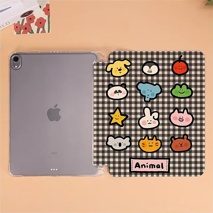 cute Animals on black stripes